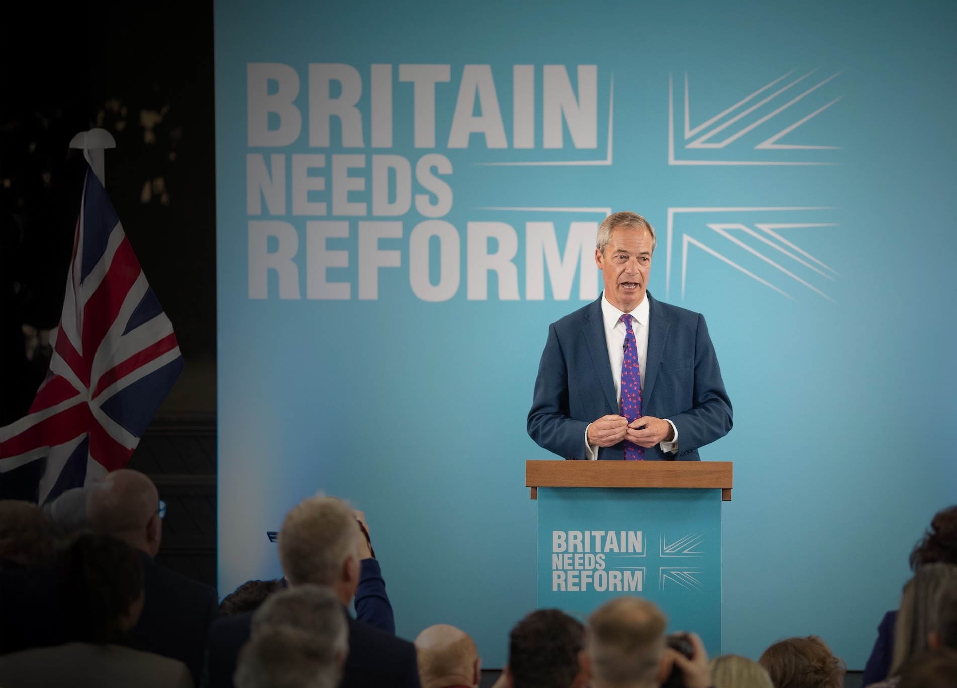 Merthyr,Tydfil,,Wales,,Uk.,June,17,2024:,Nigel,Farage,,Leader